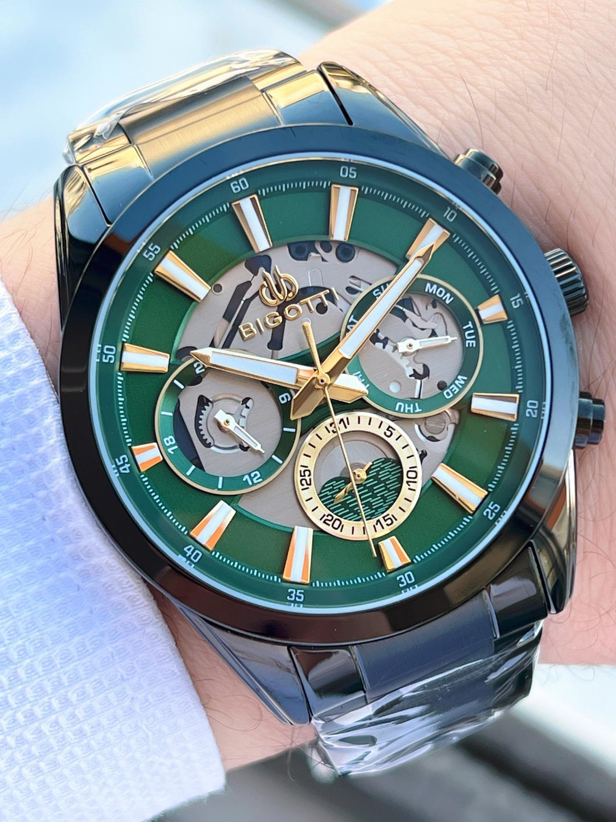 Bigotti Kasa Ve Kordon Çelik İç Fonksiyonları Aktif 5 Atm Su Geçi Bigotti Kasa Ve Kordon Çelik İç Fonksiyonları Aktif 5 Atm Su Geçi