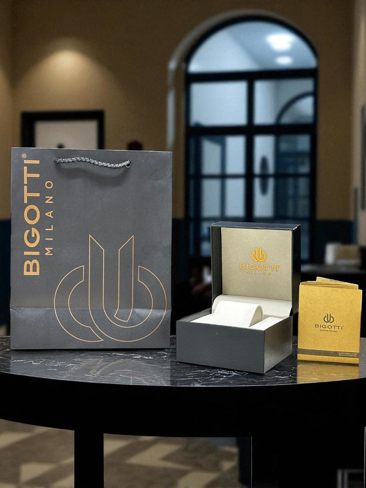 Bigotti Özel Kutulu Nişan Ve Damat Saati 2 Yıl Garantili İç Fonks