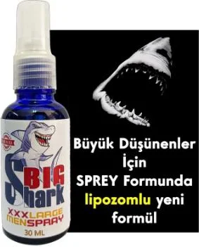 Bigshark XXL Erkek Spray 30ML - Lipozomlu Formül Fiyatı, Yorumları ve Özellikleri