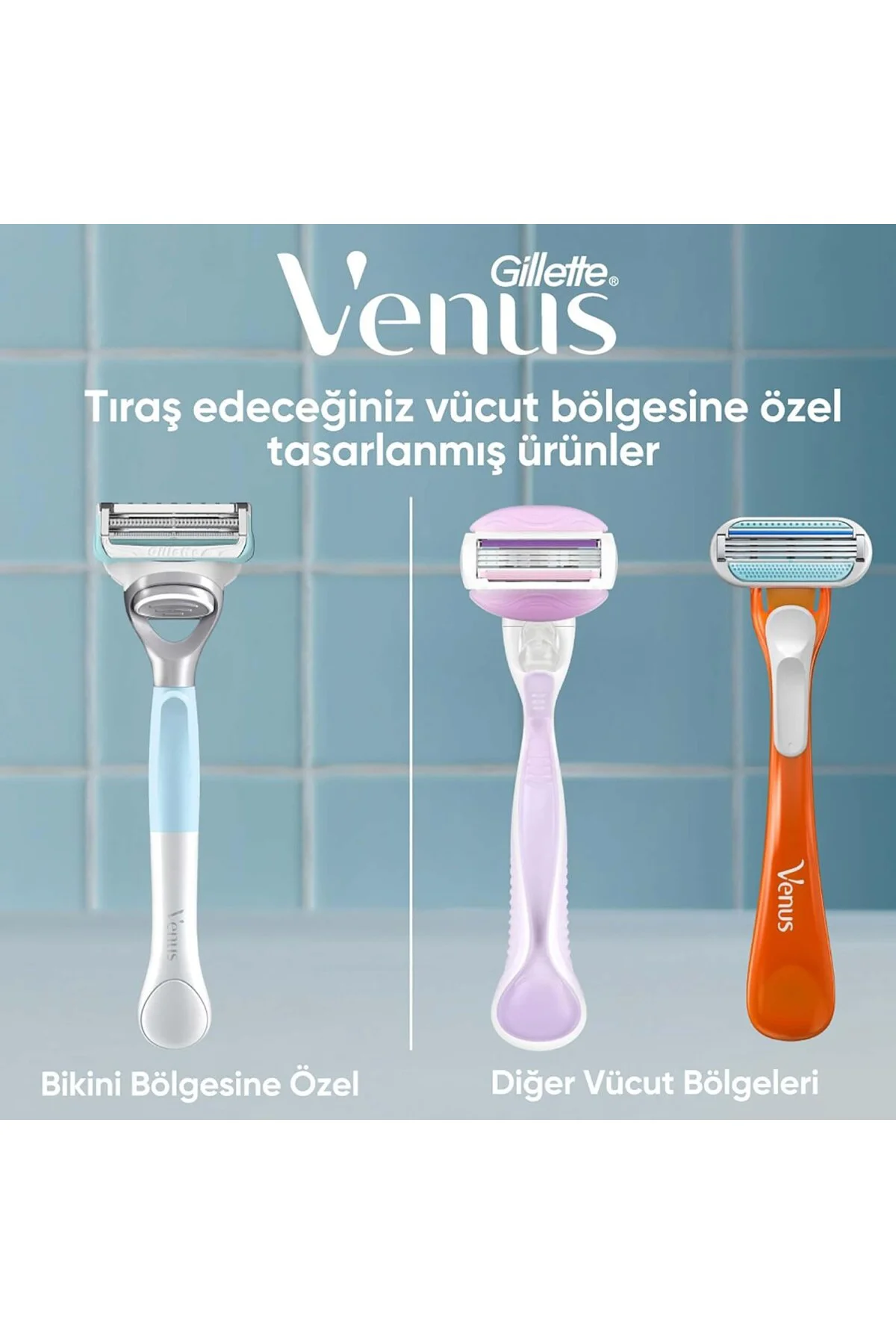 Bikini Bölgesi Tıraş Makinesi ve 1 Adet Başlık