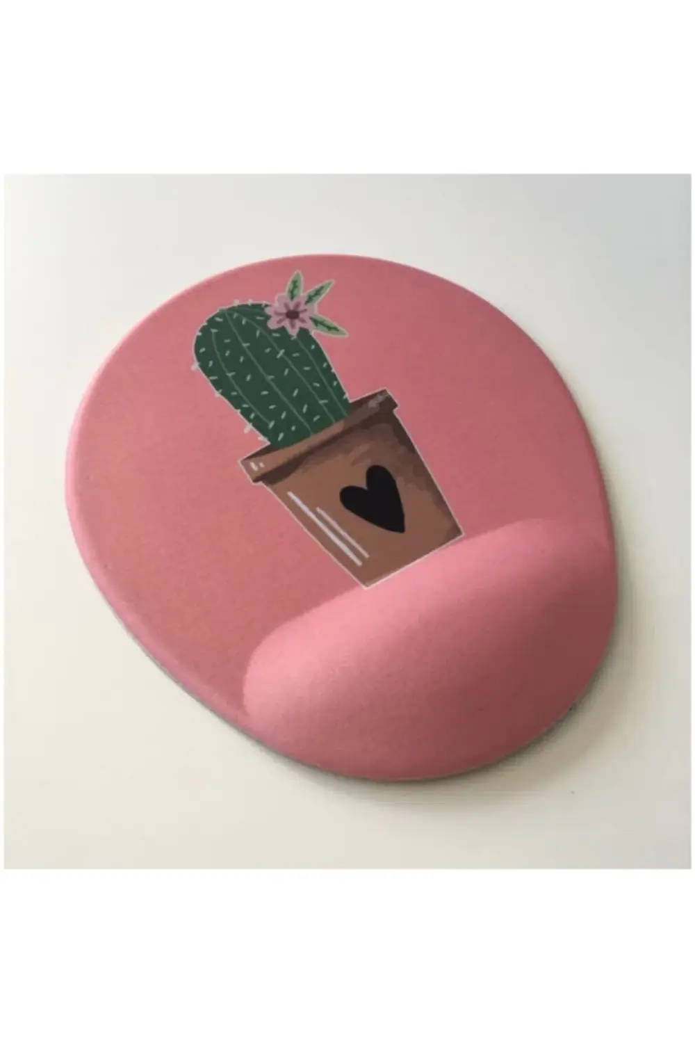 Bilek Destekli Mouse Pad Pembe Kaktüs