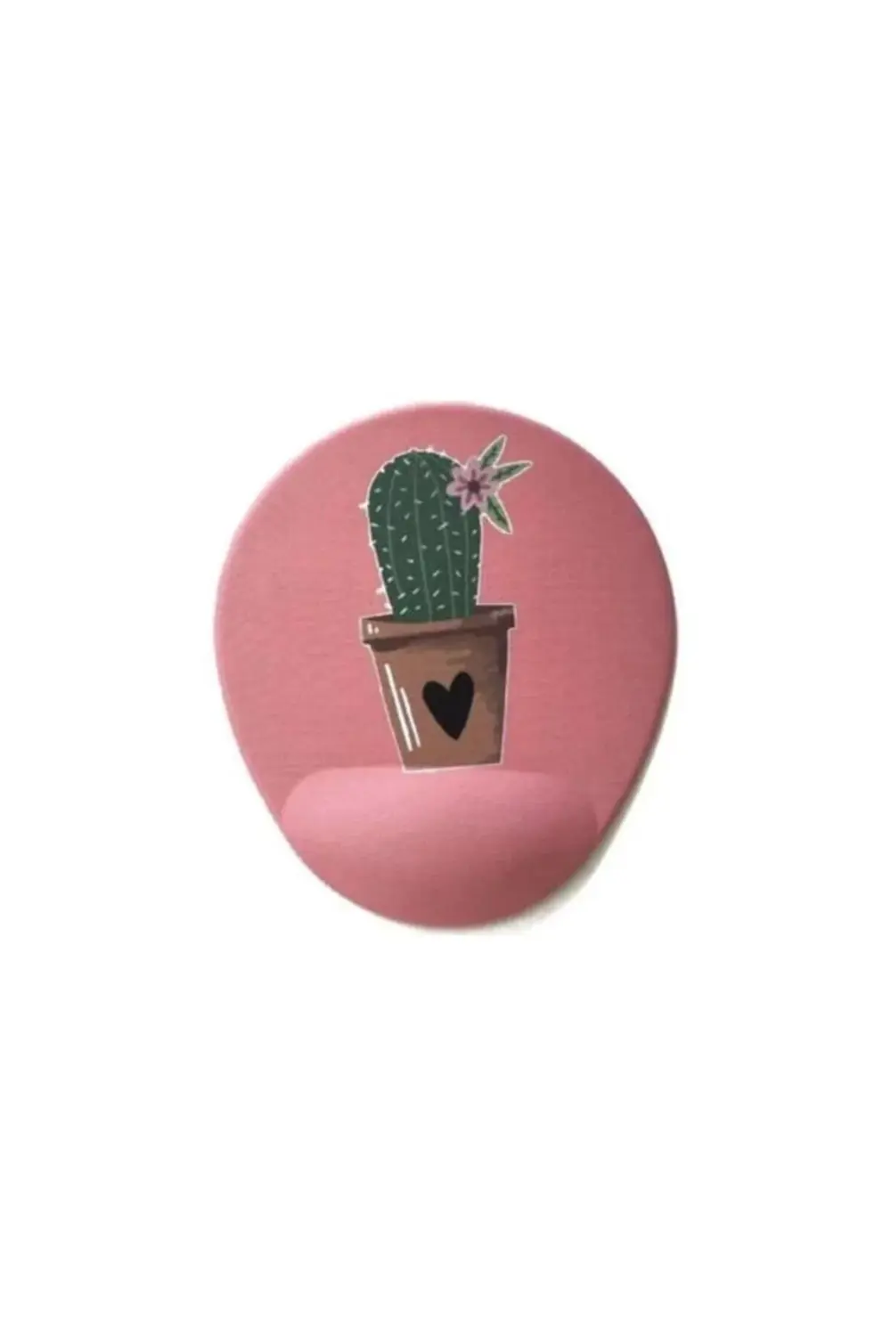 Bilek Destekli Mouse Pad Pembe Kaktüs