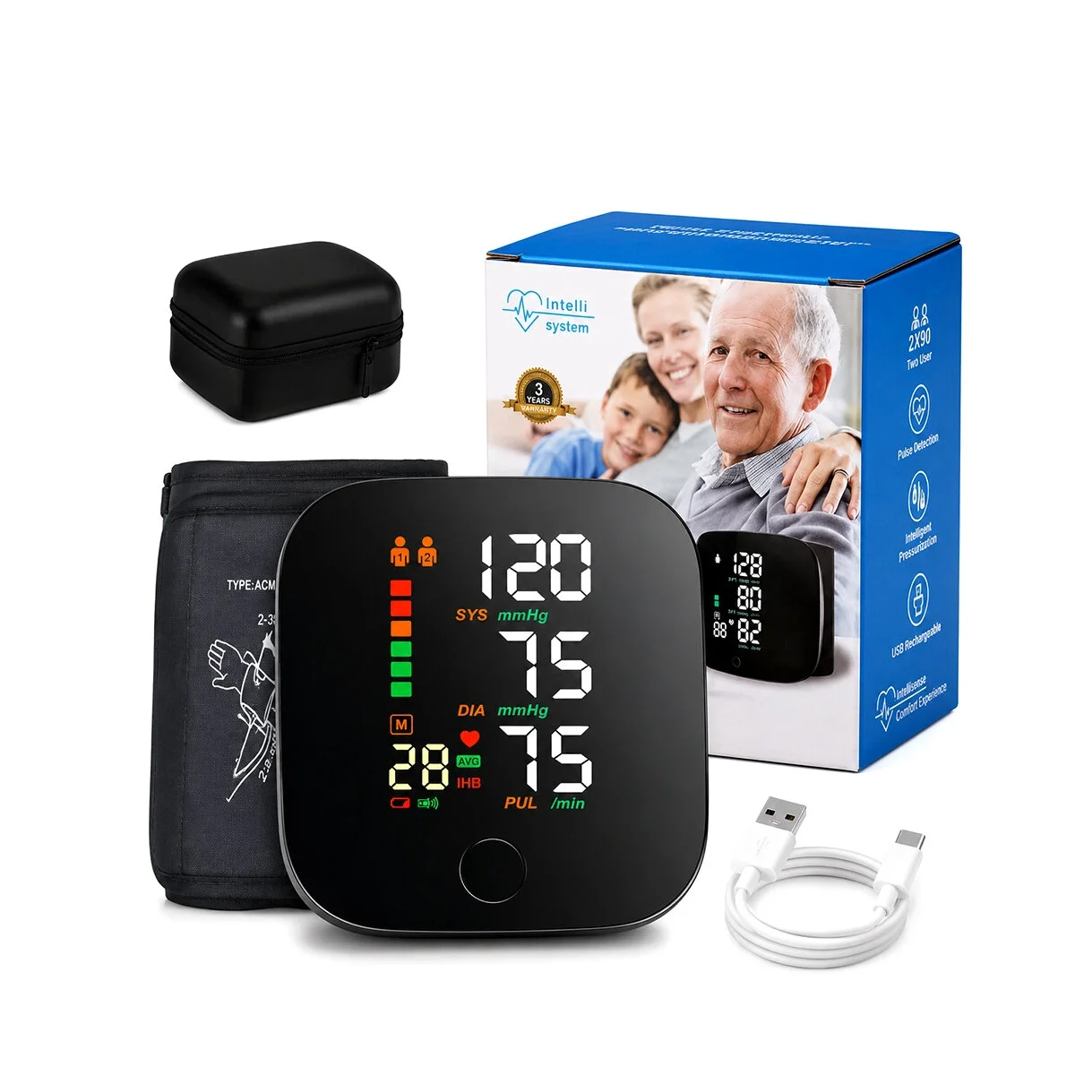 Bilek Ölçüm 7x8.3cm Usb Sarjlı - Dijital Konuşan Tansiyon Aleti Bk-606 Bx40 Fiyatı, Yorumları ve Özellikleri