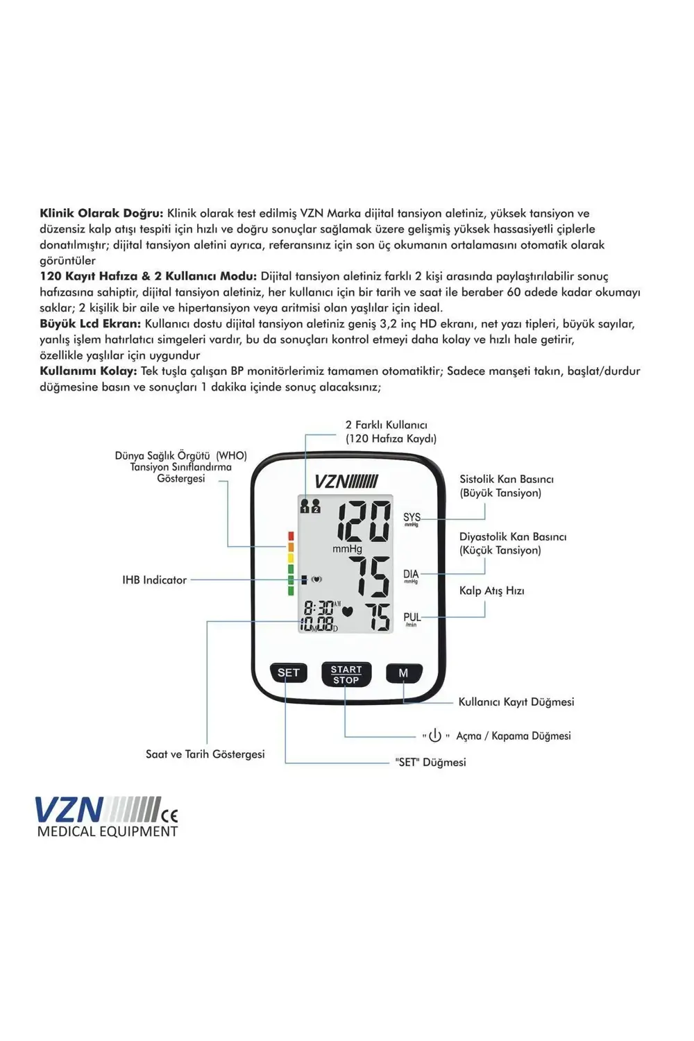 Bilek Tipi Konuşan Tansiyon Aleti Dpb-2141