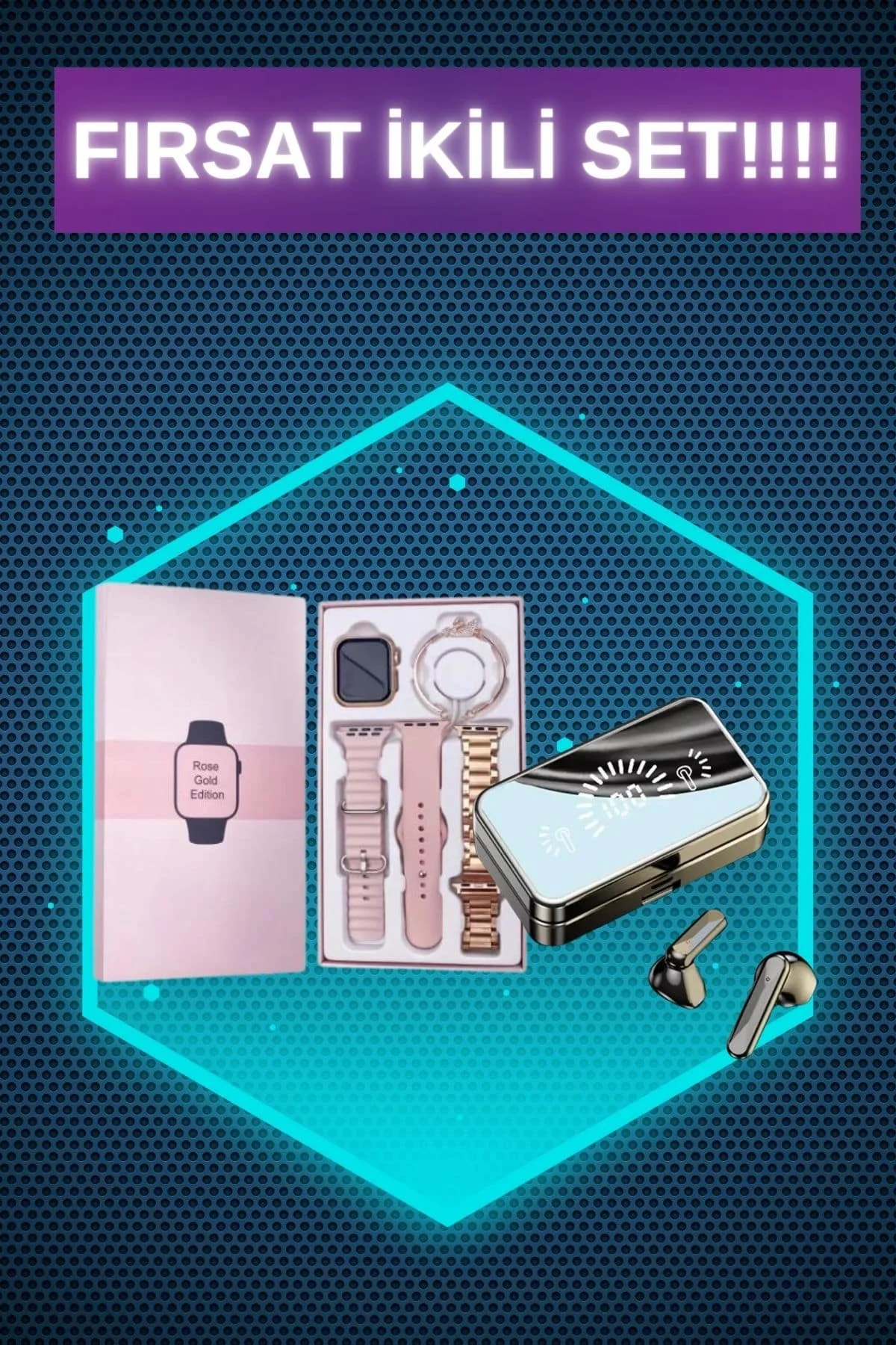 Bileklikli Amoled Ekran Akıllı Saat ve Dijital Göstergeli Kablosuz Bluetooth Kulaklık ANC/ ENC Bileklikli Amoled Ekran Akıllı Saat ve Dijital Göstergeli Kablosuz Bluetooth Kulaklık ANC/ ENC
