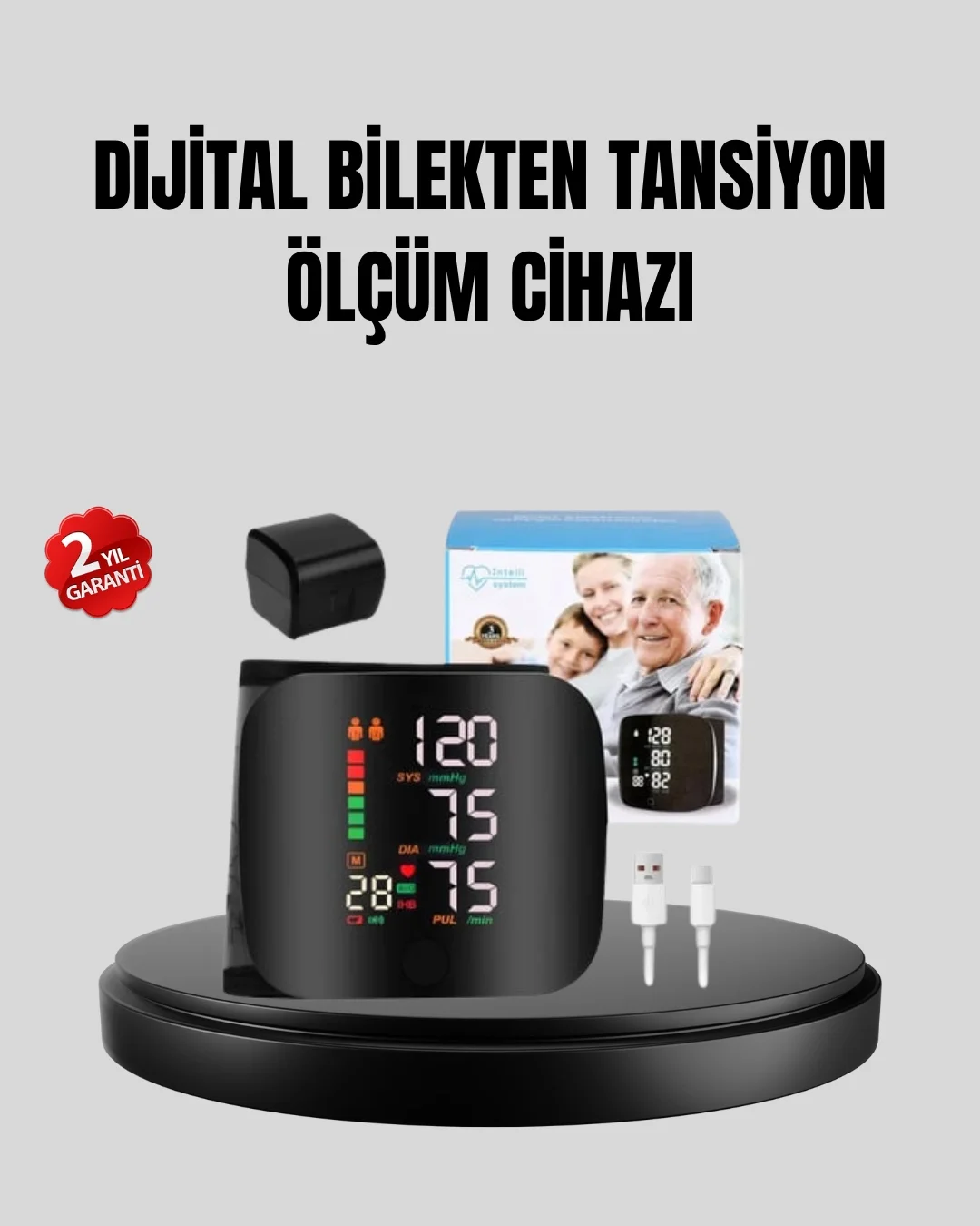 Bilekten Ölçüm Dijital Tansiyon Aleti – Renkli Risk Göstergeli ve Aritmi Uyarılı Fiyatı, Yorumları ve Özellikleri