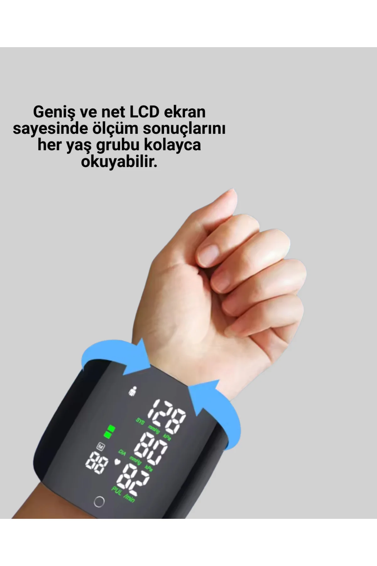 Bilekten Tansiyon Ölçer Bilekten Tansiyon Ölçer - Görsel 5