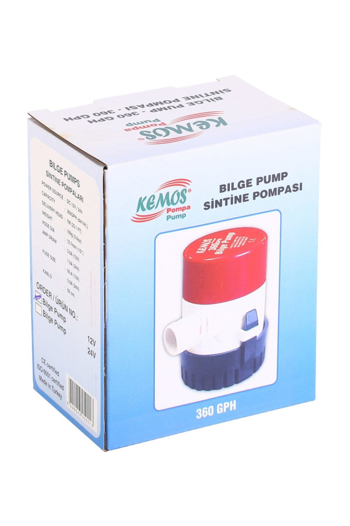 Kemos Bilge 360 12 Volt Sintine Pompası