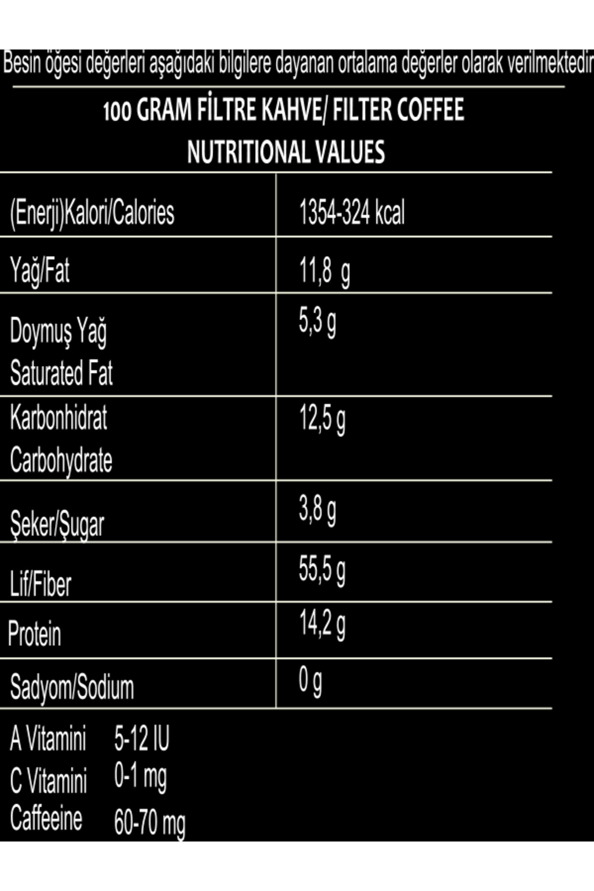 Bilgetürk Filtre Kahve 200 Gr
