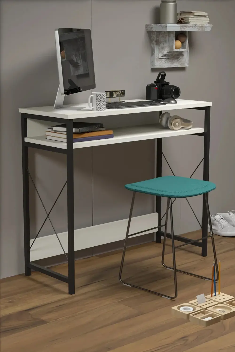 Bilgisayar Çalışma Masası Beyaz