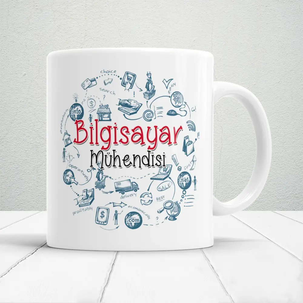 Bilgisayar Mühendislerine Özel Hediyelik Baskılı Kupa