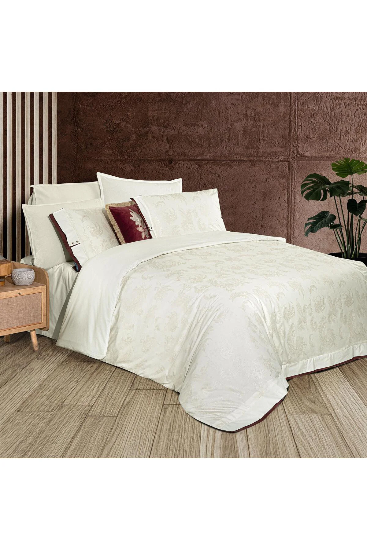 Bimala King Size (Battal Boy) %100 Pamuk Çift Taraflı Nevresim Takımı Bimala King Size (Battal Boy) %100 Pamuk Çift Taraflı Nevresim Takımı