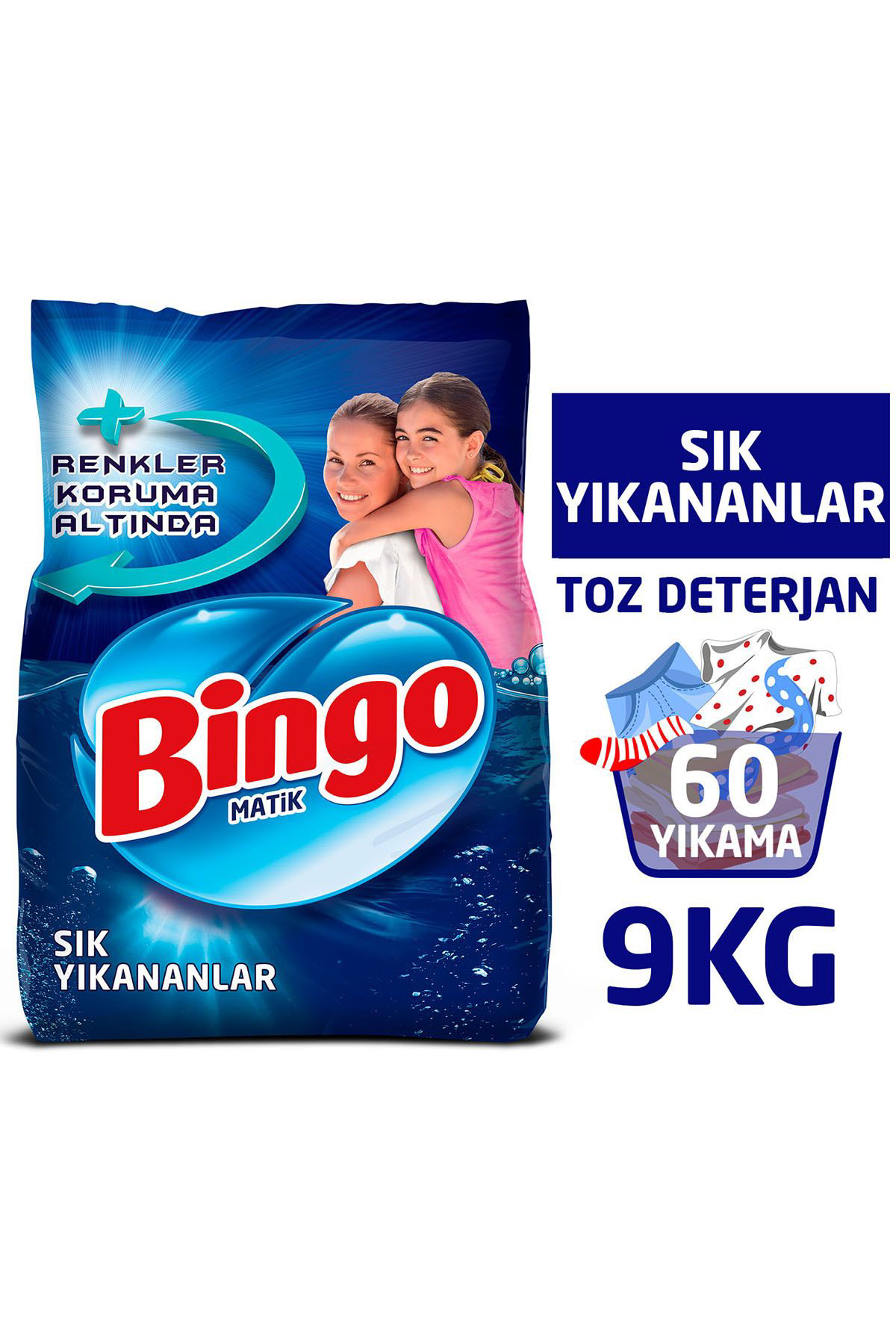 Bingo  Matik Sık Yıkanan Çamaşırlara Özel 9 Kg