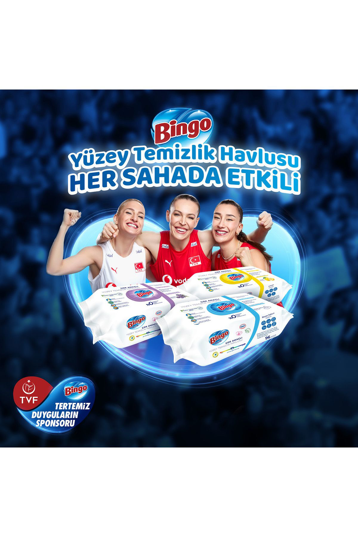 Bingo  Pratik Yüzey Temizlik Havlusu Arap Sabunu Katkili Lavanta 9