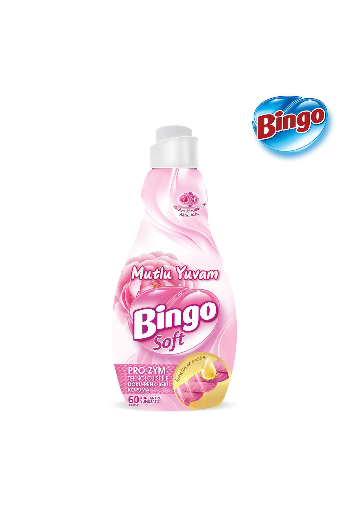Bingo  Soft Konsantre Çamaşır Yumuşatıcısı Mutlu Yuvam 1440 Ml X 6