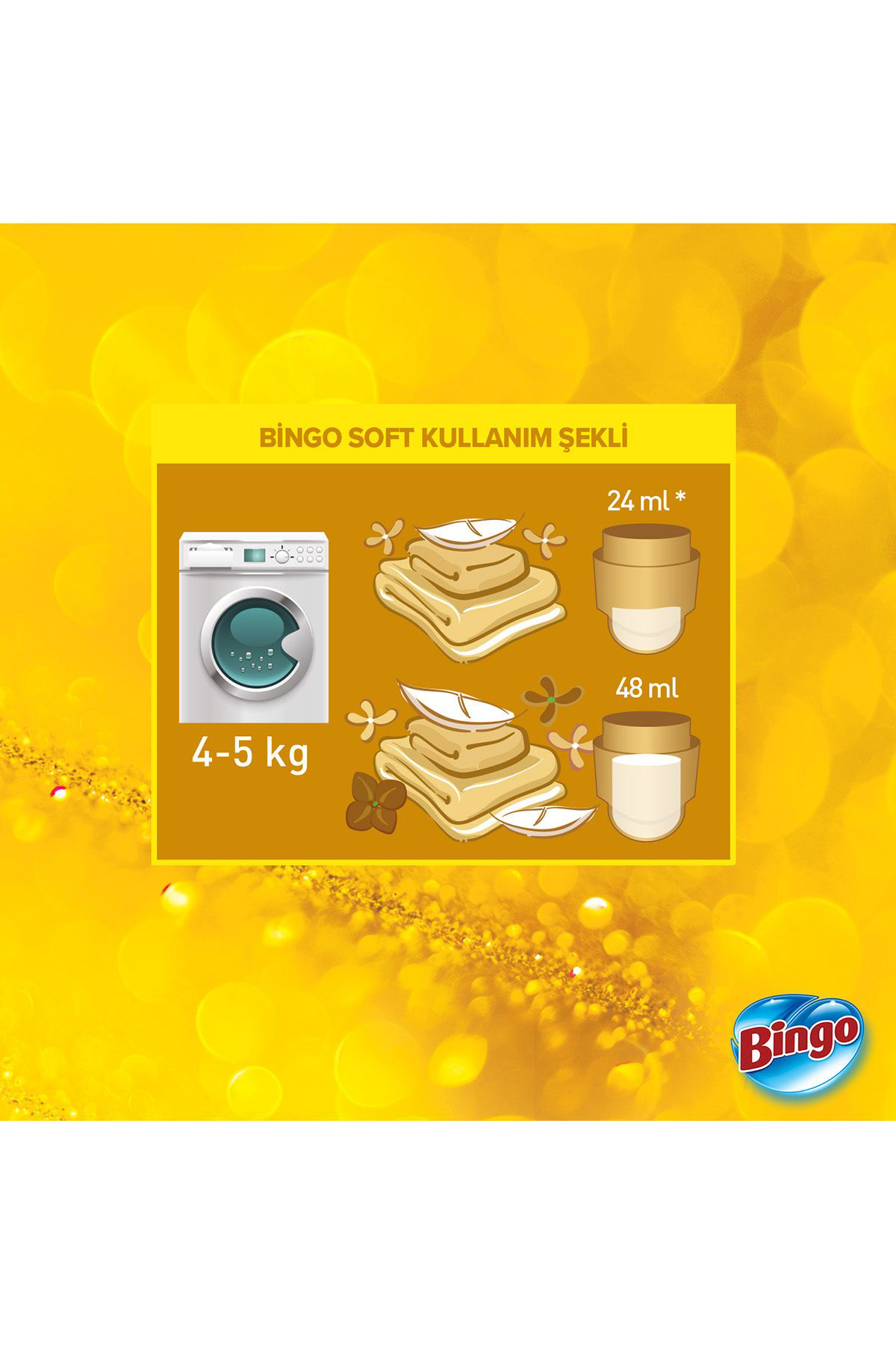 Bingo Soft Konsantre Çamaşır Yumuşatıcısı Nergis 1440 ml X 6 Adet