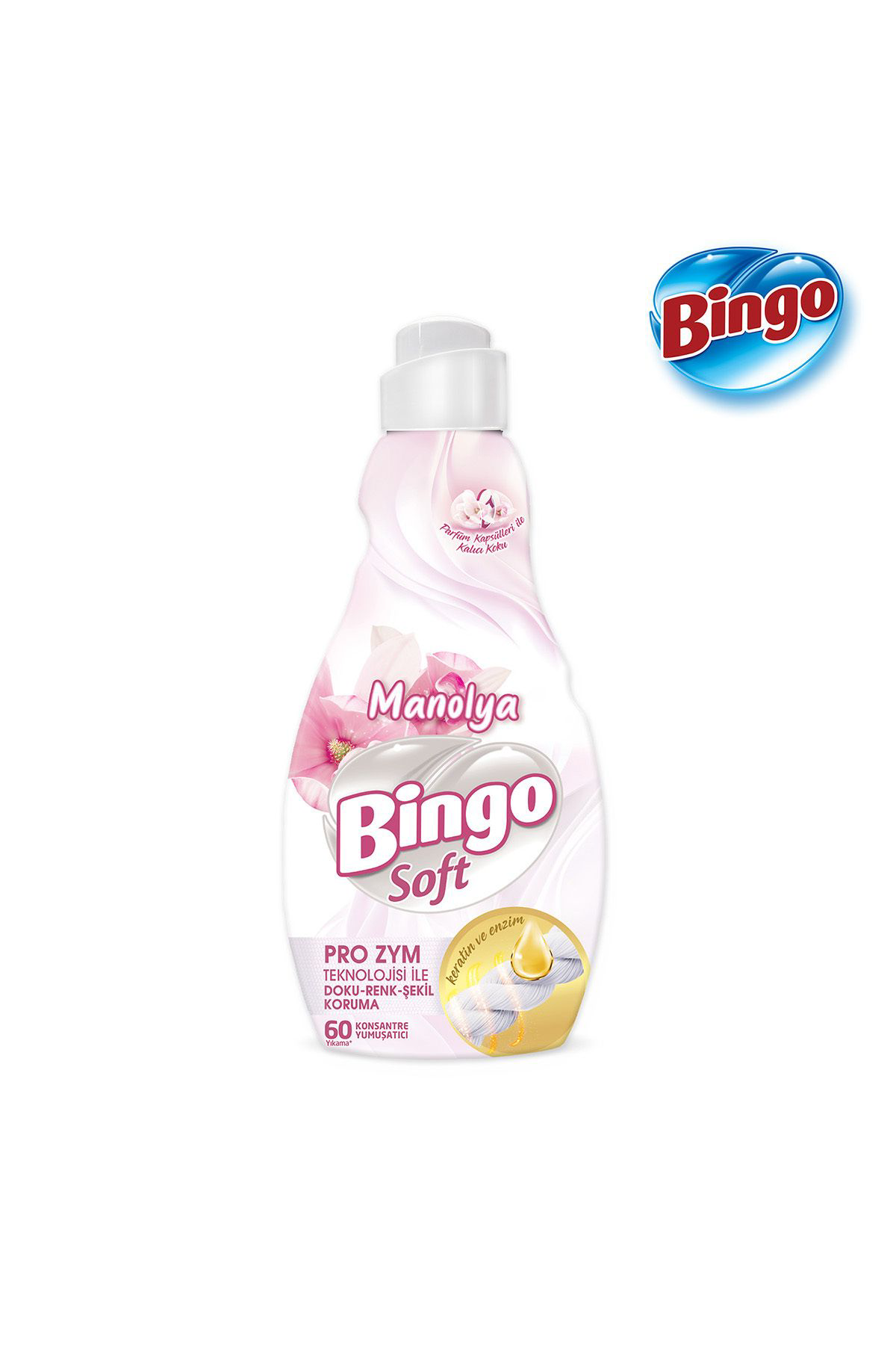 Bingo Soft Konsantre Çamaşır Yumuşatıcısı Manolya 1440 ml X 6 Ade