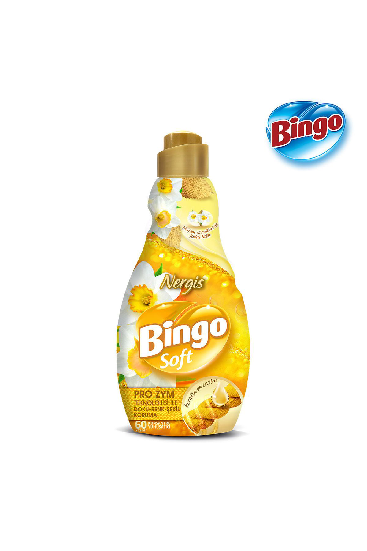 Bingo Soft Konsantre Çamaşır Yumuşatıcısı Nergis 1440 ml X 6 Adet
