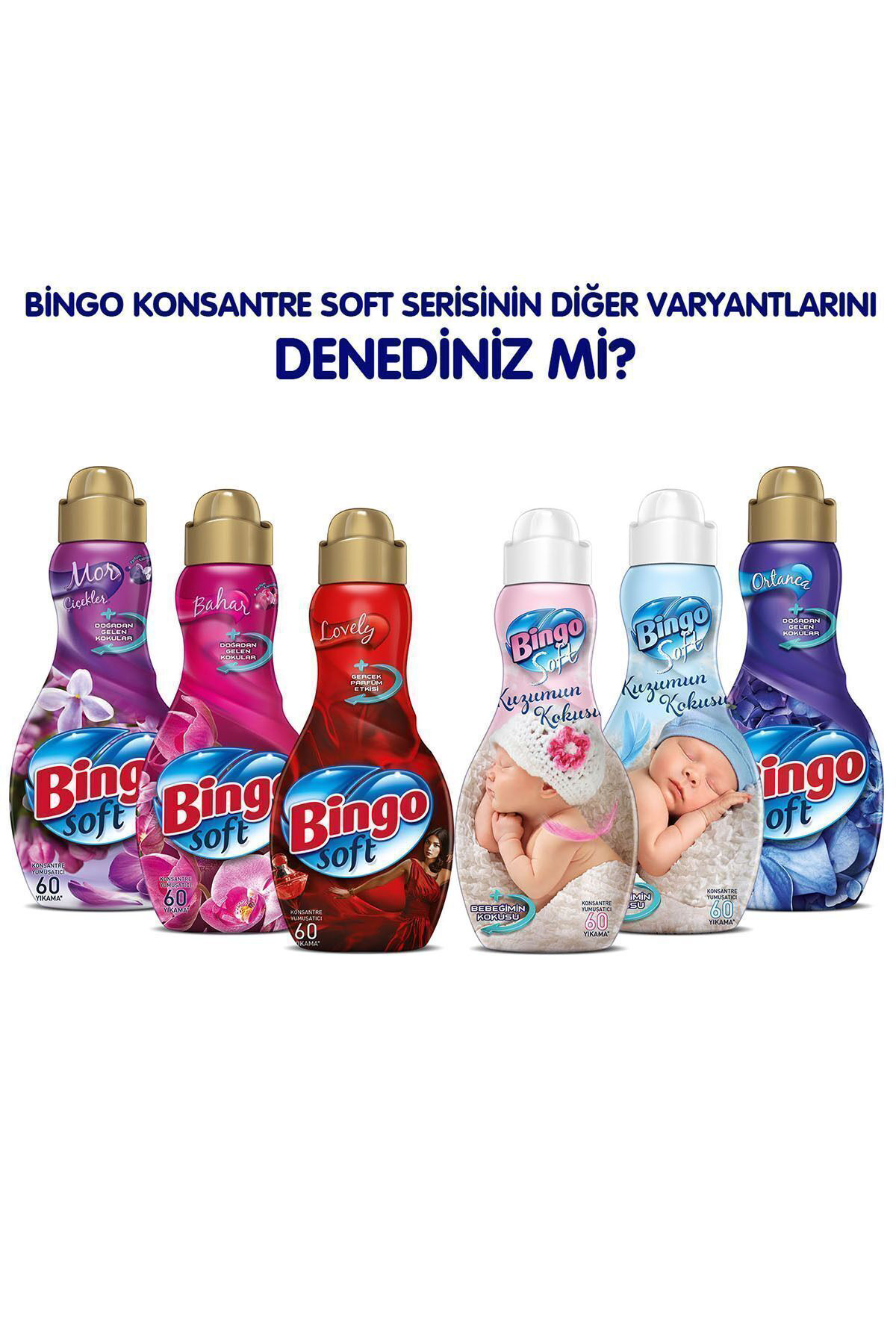 Bingo  Soft Konsantre Çamaşır Yumuşatıcısı Sensitive 1440 Ml Ekono