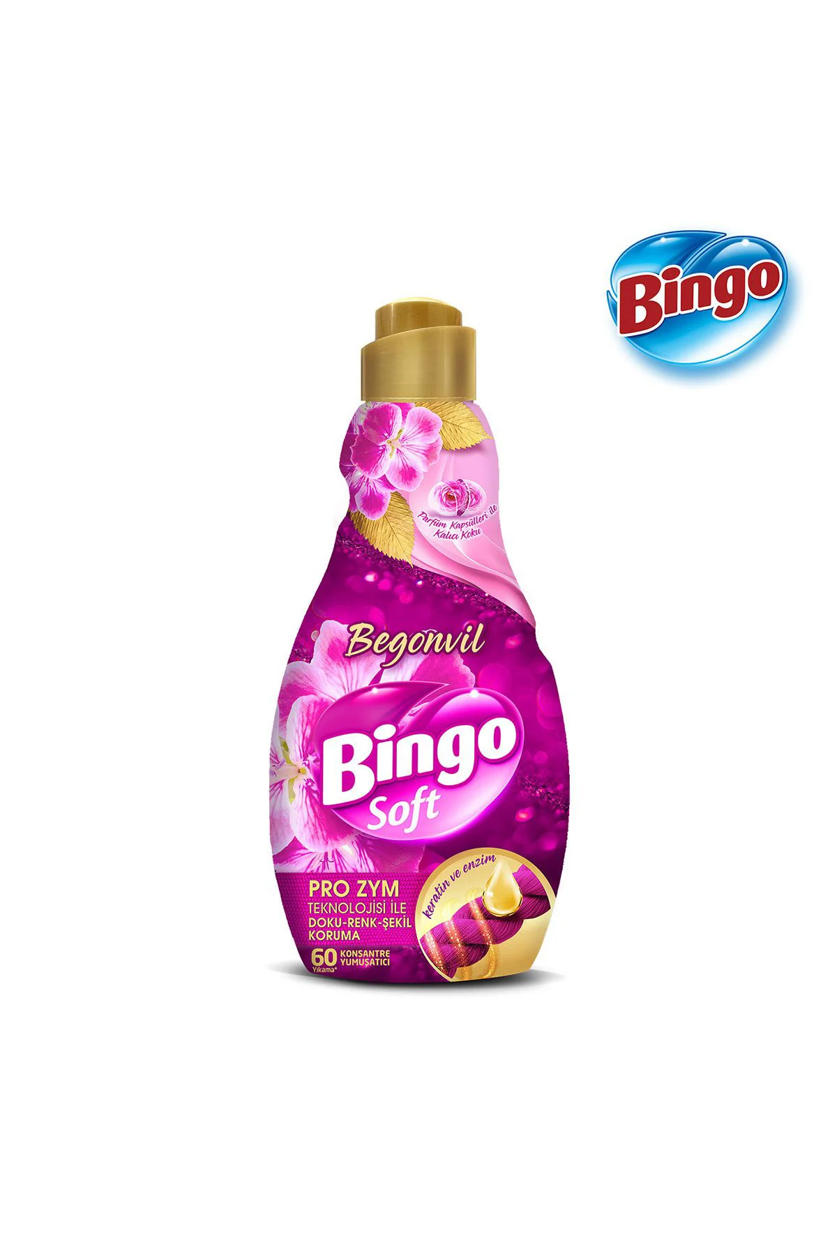 Bingo Soft Konsantre Çamaşır Yumuşatıcısı Begonvil 1440 ml X 4 Ad