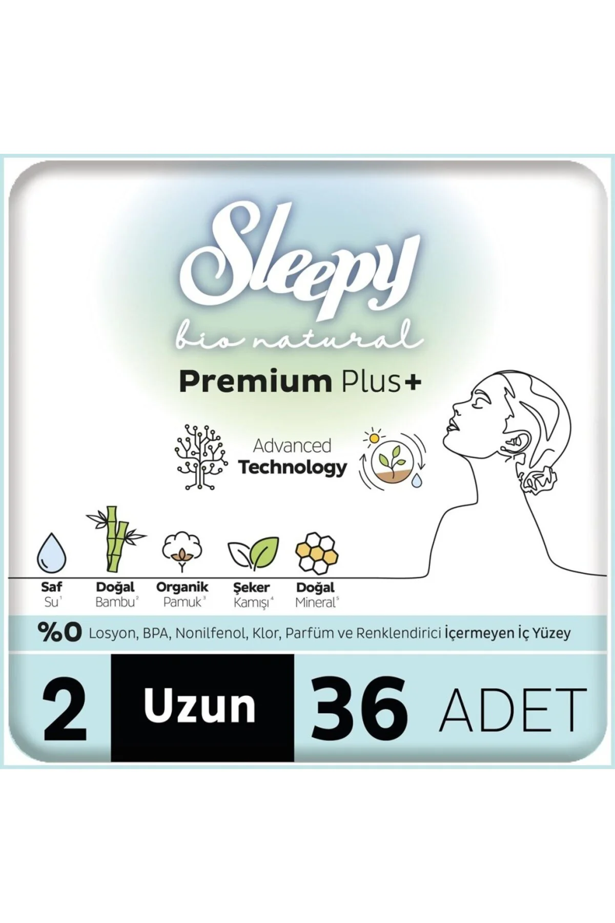 Bio Natural Premium Plus Mega Uzun Ped 36 Adet