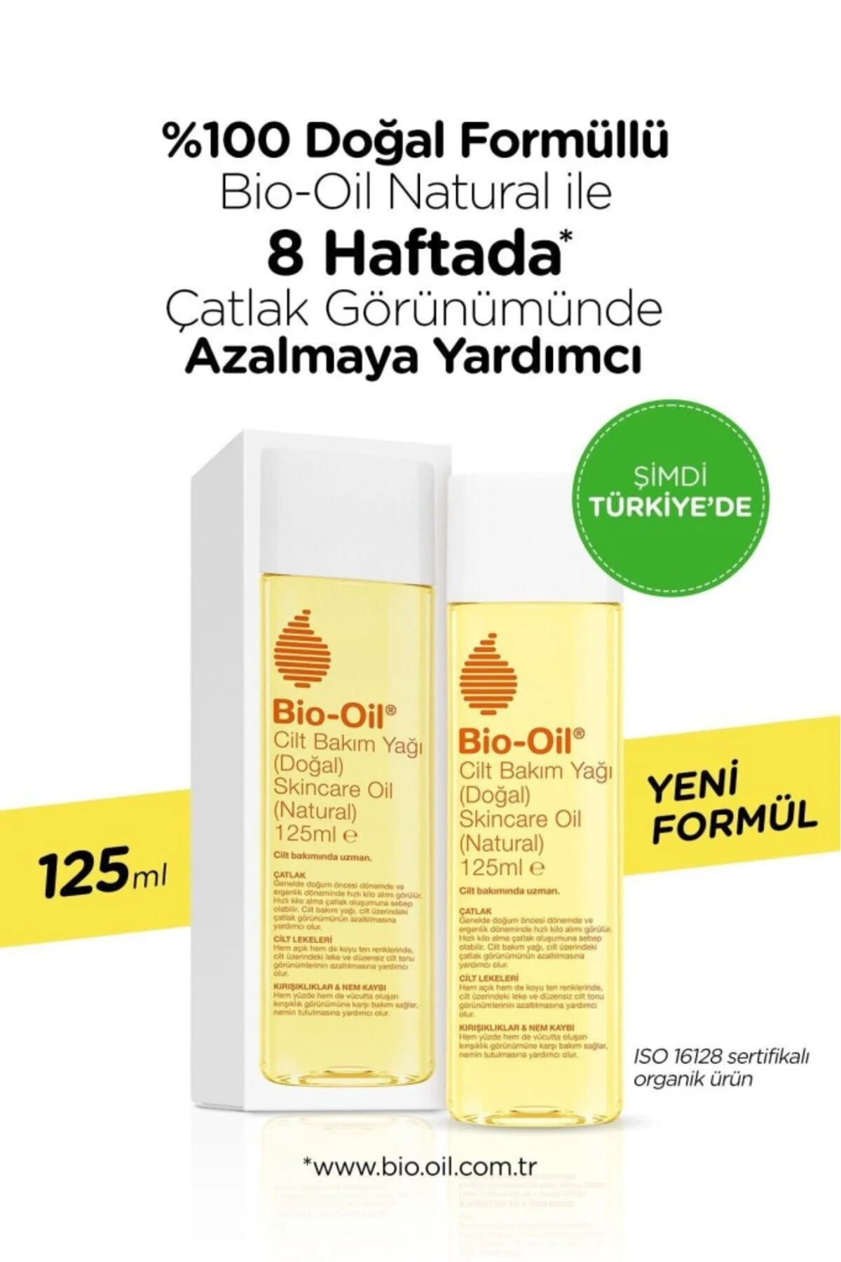 Bio-Oil Çatlak Karşıtı ve Natural Cilt Bakım Yağı 125 ml