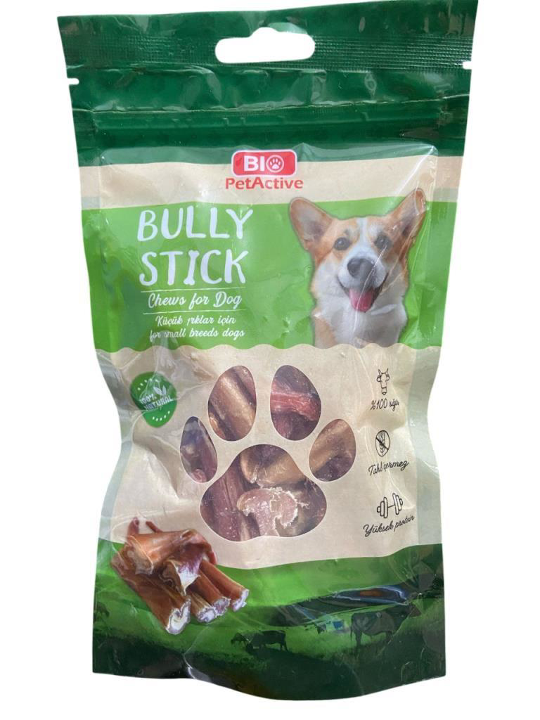 Bio Petactive Bio Pet Active Bully Stick Küçük İrk Sığır Kamışı Köpek Ödülü 100