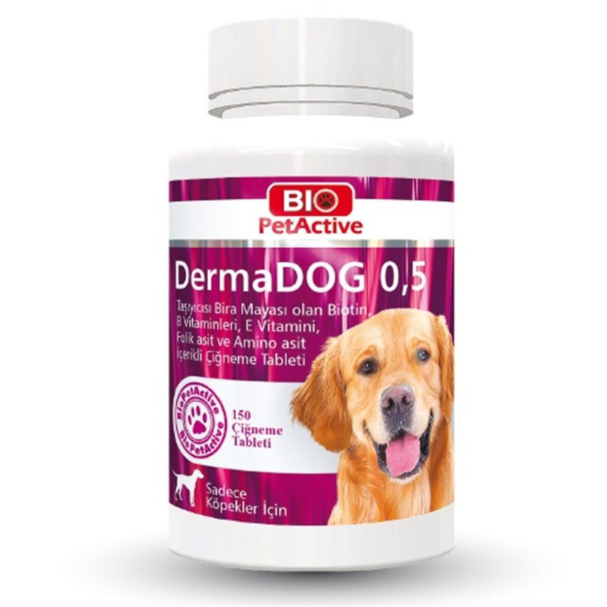 Bio Pet Active Dermadog 0,5 Köpekler Için Sarimsakli Maya Tableti