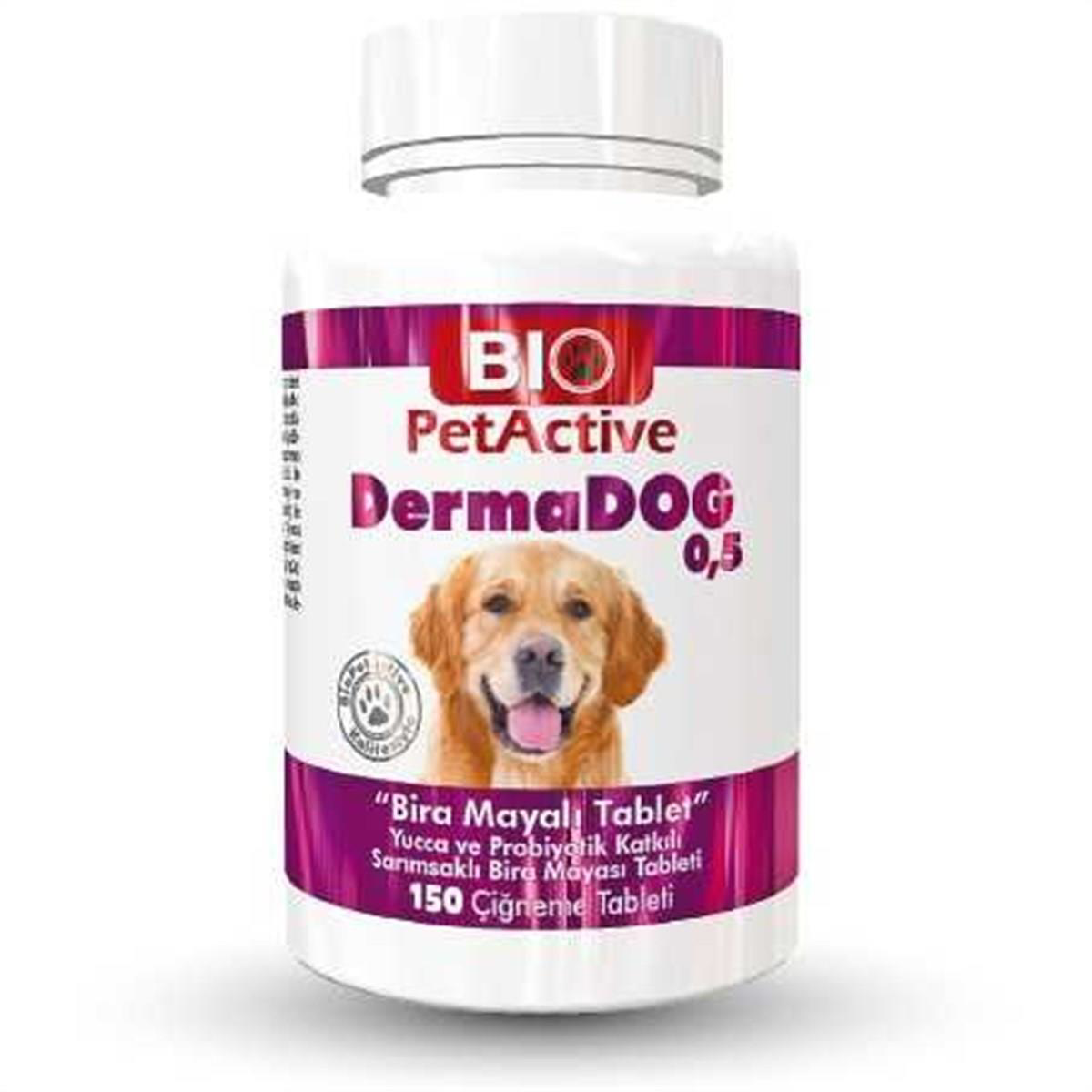 Bio Pet Active Dermadog 0,5 Köpekler Için Sarimsakli Maya Tableti