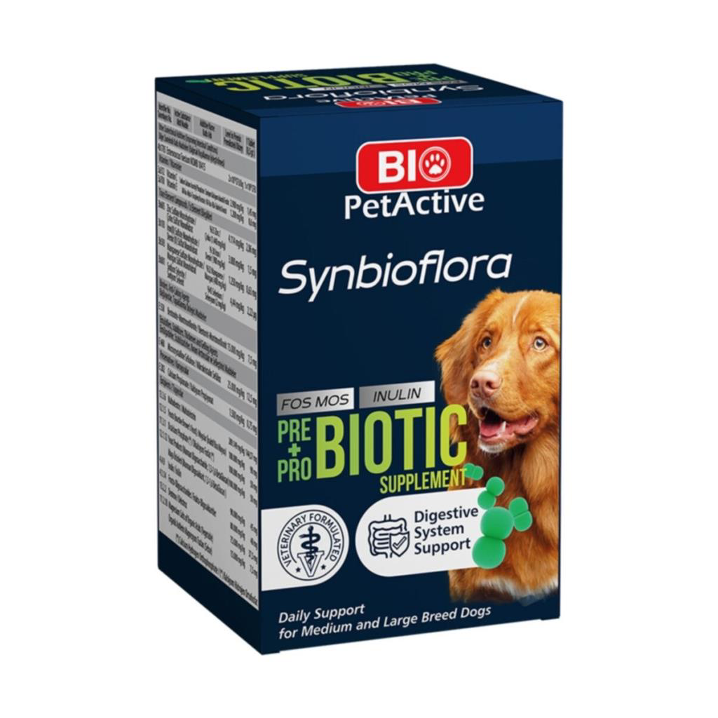 Bio Petactive Bio Pet Active Büyük İrk Köpekler İçin Synbioflora Prebiotik 60 T