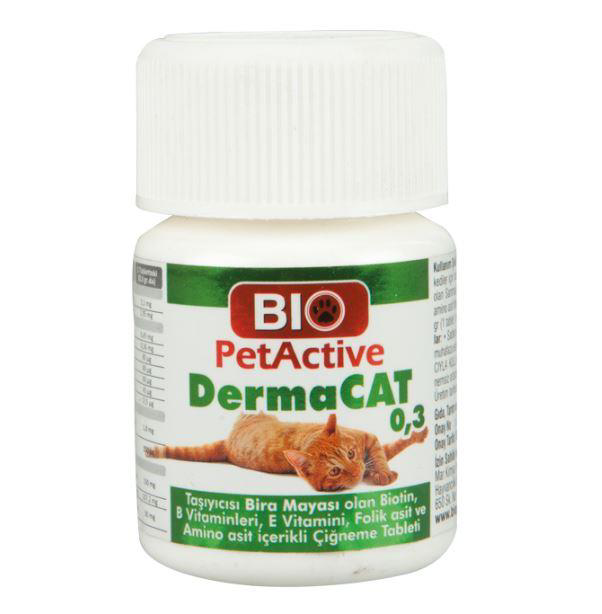 Bio Pet Active Dermacat Kediler Için 0,3 Sarmisakli Maya Tableti Bio Pet Active Dermacat Kediler Için 0,3 Sarmisakli Maya Tableti