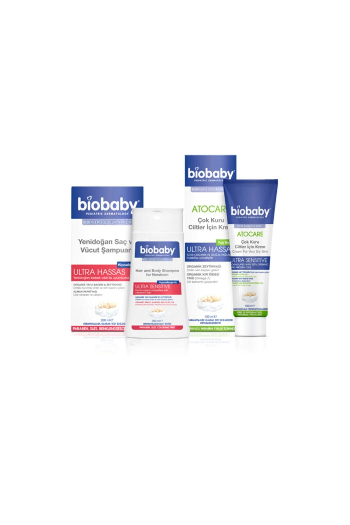 Bıobaby Atopik Cilt Krem 100 Ml + Bıobaby Yenidoğan Saç Ve Vücut Şampuanı 200 Ml Set Bıobaby Atopik Cilt Krem 100 Ml + Bıobaby Yenidoğan Saç Ve Vücut Şampuanı 200 Ml Set