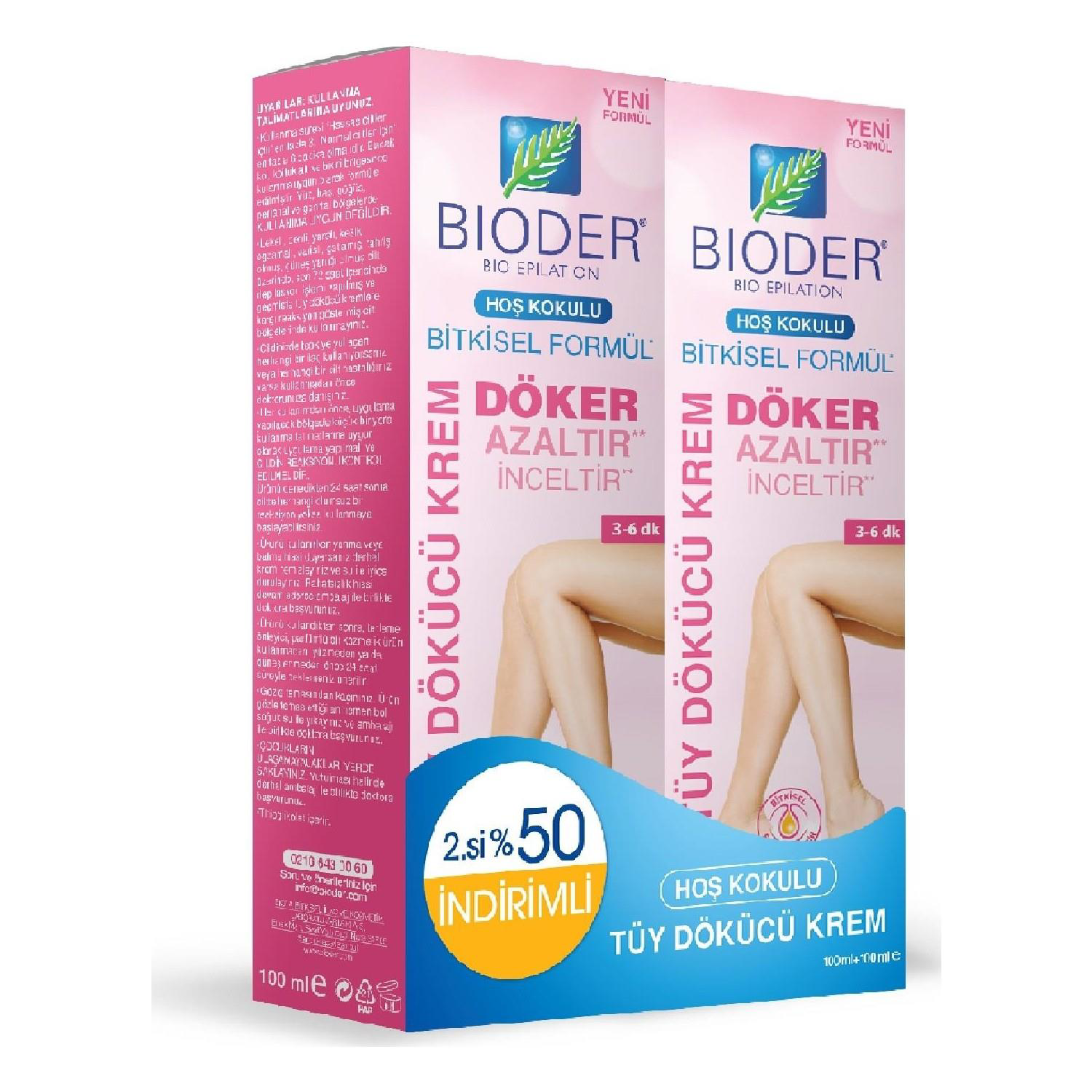 Bioder  Tüy Dökücü Krem Kadınlara Özel 100 Ml + 100 Ml
