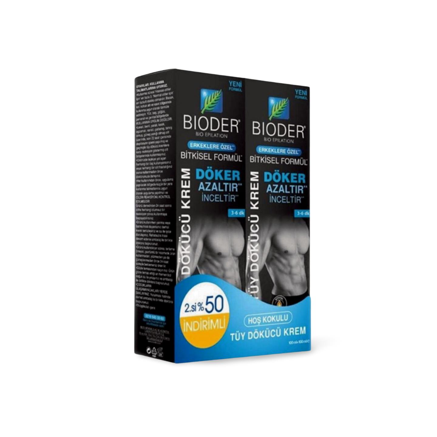 Bioder  Tüy Dökücü Krem Erkeklere Özel 100 Ml + 100 Ml