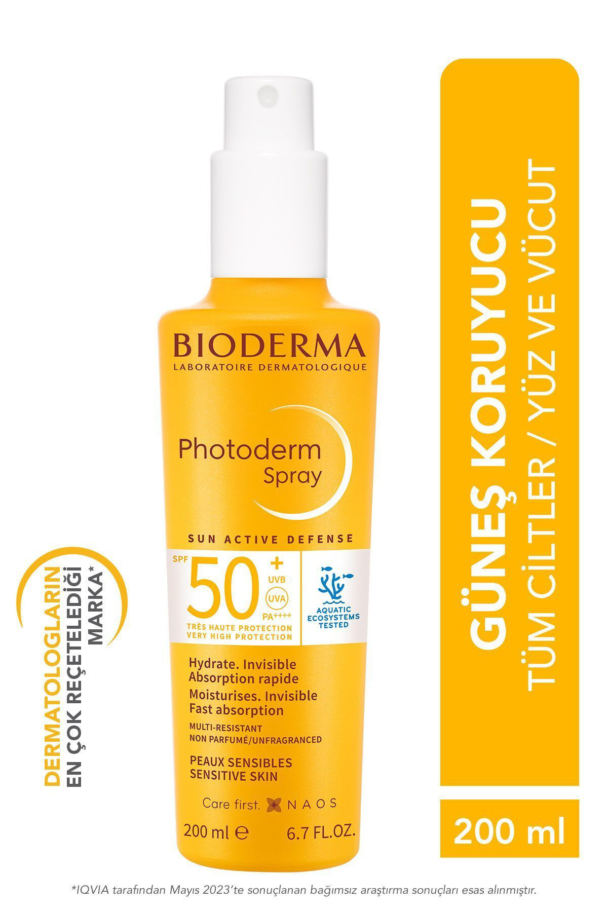 Bioderma Photoderm Spray SPF50+ Tüm Ciltler için Sprey Formda Yük