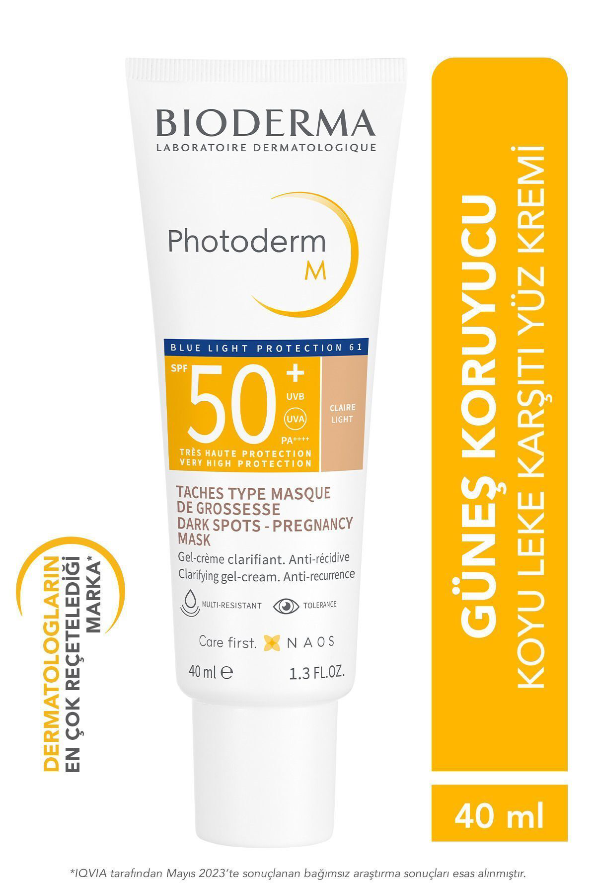 Bioderma Photoderm M Light Lekeli Ciltler İçin SPF50+ 40 ml
