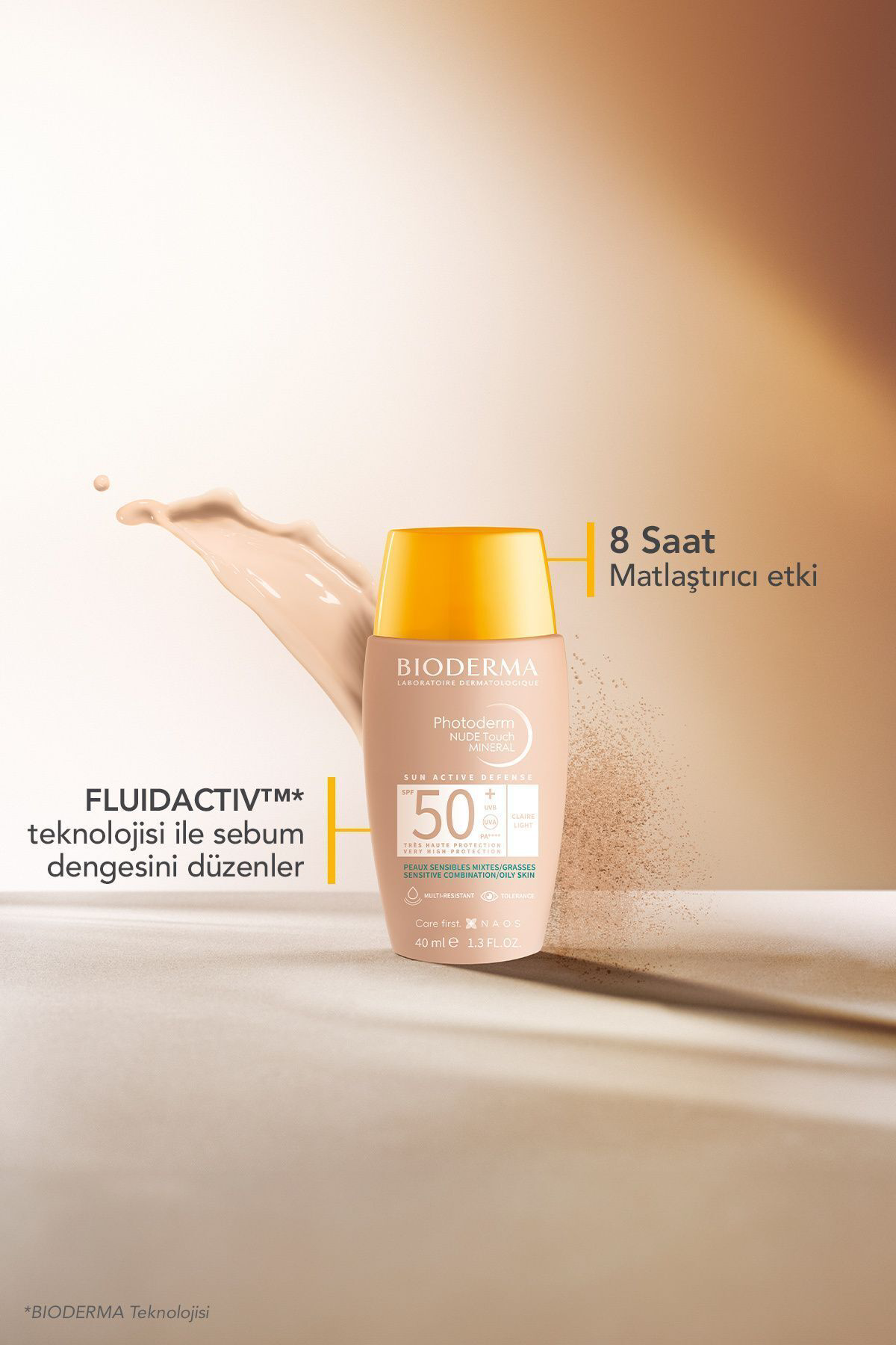 Bioderma  Photoderm Nude Touch Spf 50+ Light 40 Ml