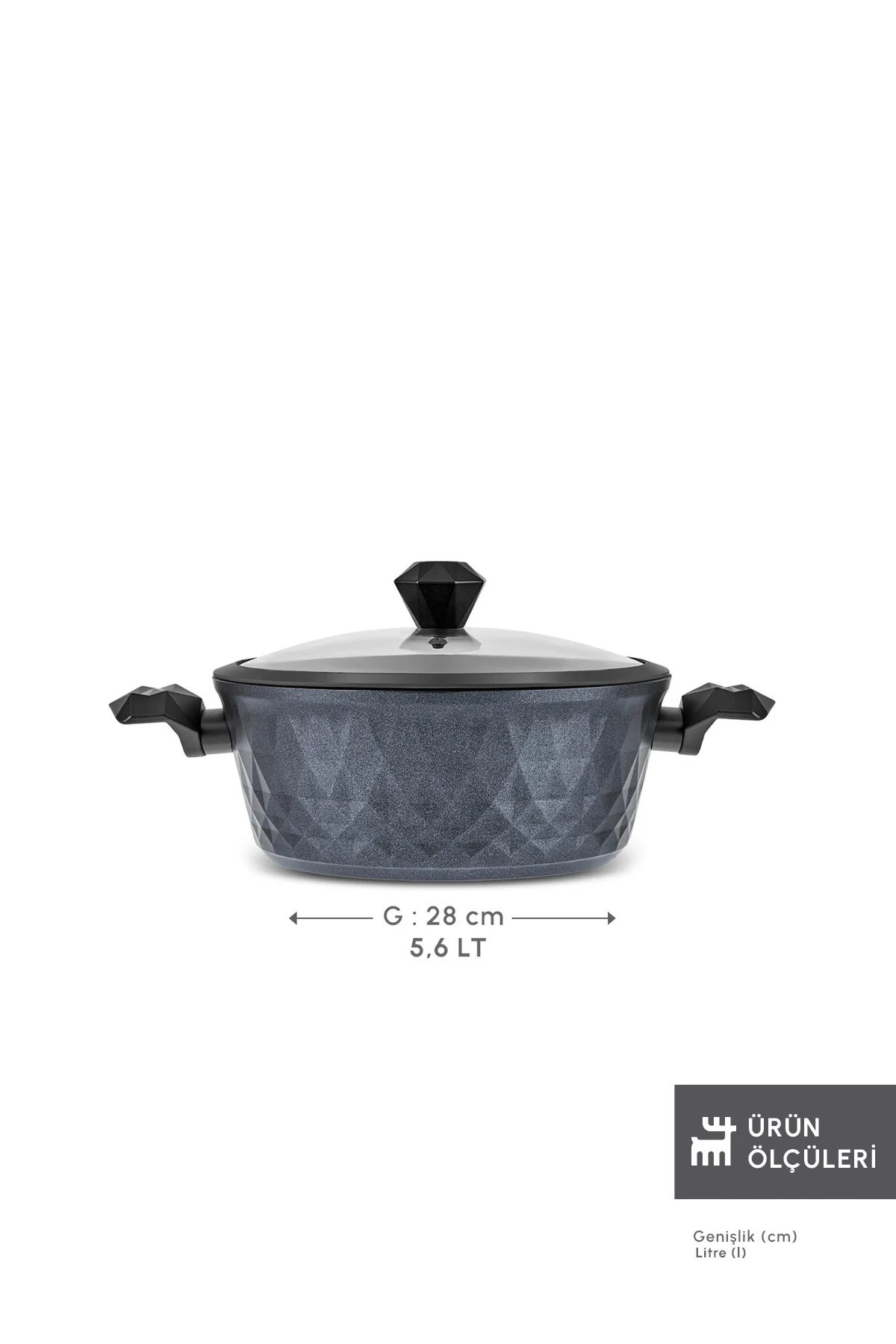 Biodiamond Antibakteriyel Kulp Tencere 28 Cm Biodiamond Antibakteriyel Kulp Tencere 28 Cm - Görsel 2
