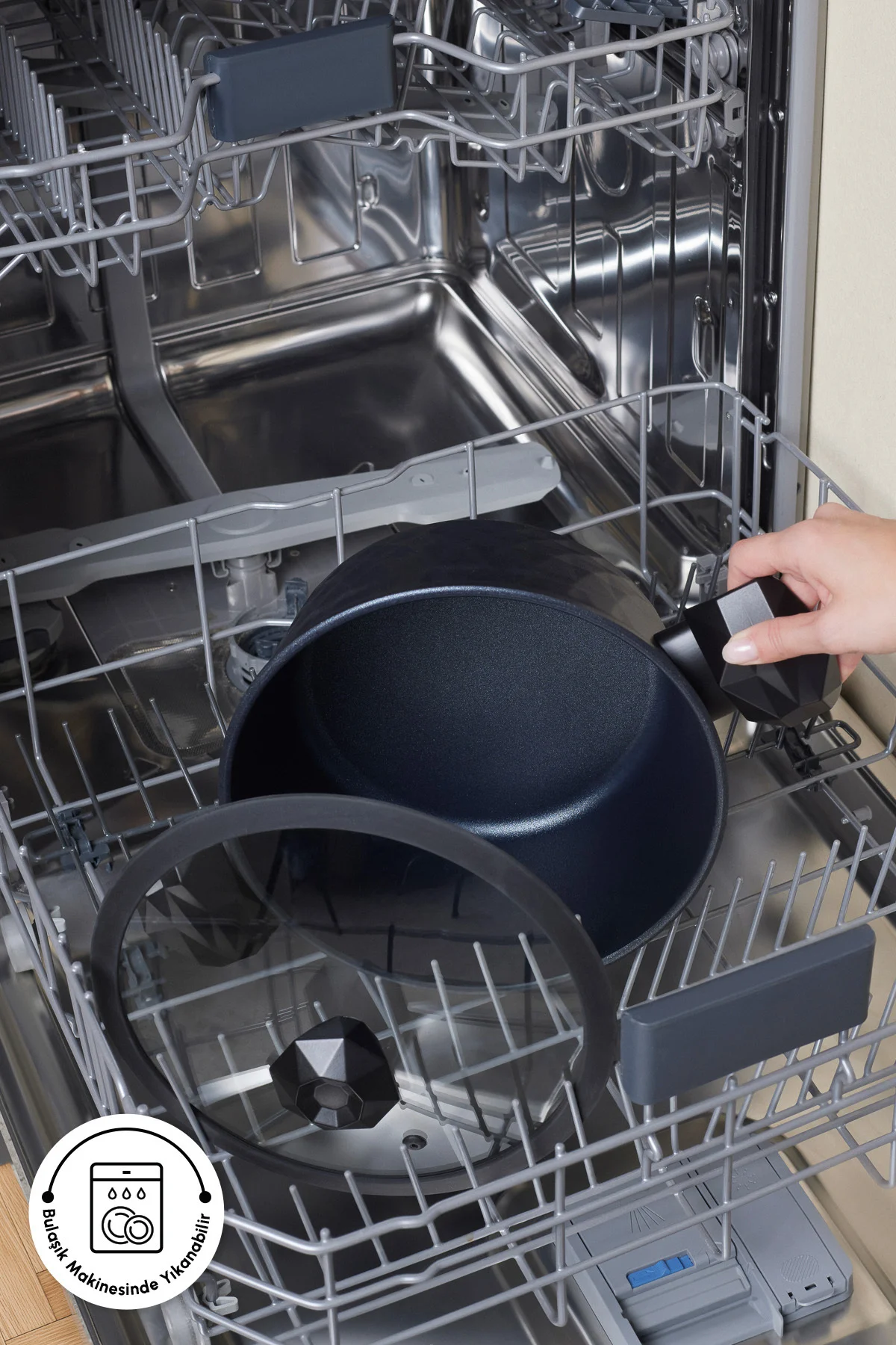 Biodiamond Antibakteriyel Kulp Tencere 24 Cm 3,9 Lt - Görsel 8