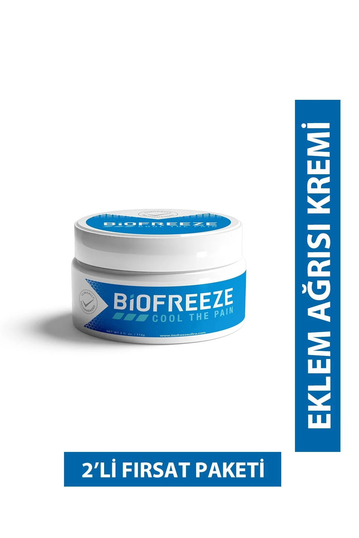 BioFreeze Kremi 2 Adet - Eklem ve Kas Ağrıları İçin Etkili Soğutucu Krem
