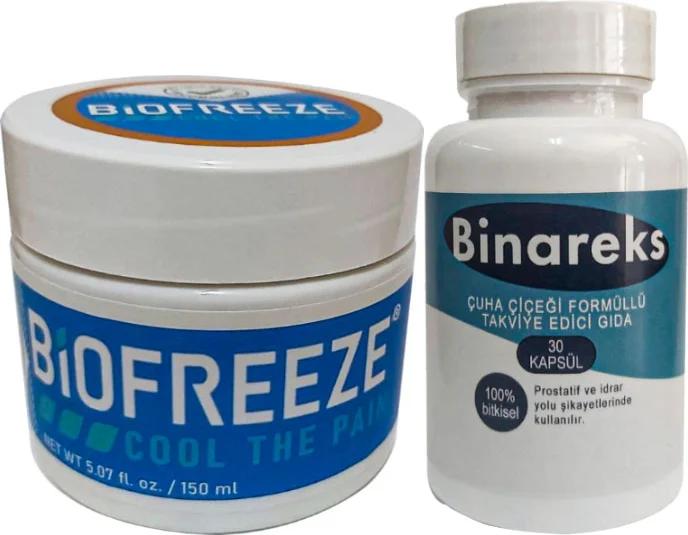 Biofreeze Teskin Edici Masaj Kremi 150ml + Binareks Çuha Çiçeği 30 Kapsül Fiyatı, Yorumları ve Özellikleri