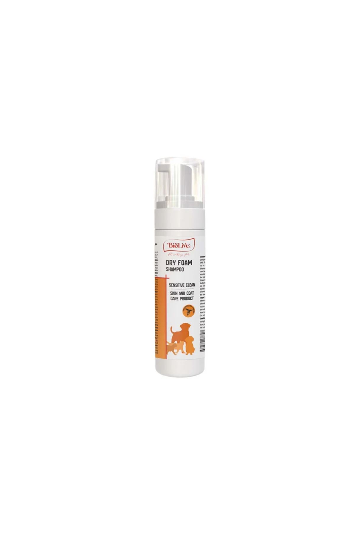Biolive Cat Dog Köpük Şampuan 200ml
