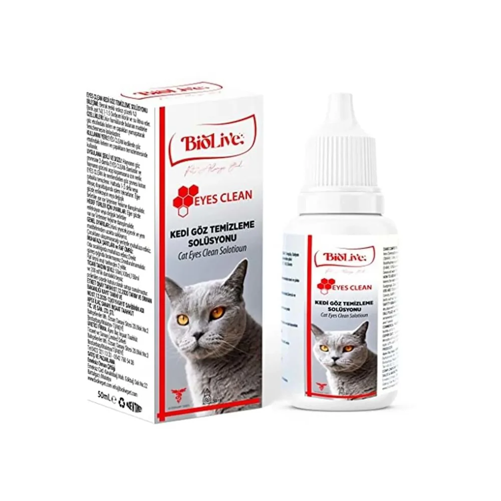 Biolive Eyes Clean Kedi Göz Temizleme Solisyonu 50ml - Görsel 2