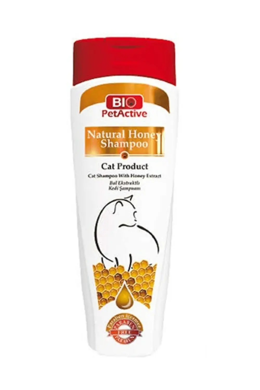 Biopetactive Bal Ekstraklı Kedi Şampuanı 400 Ml - Doğal ve Parabe Biopetactive Bal Ekstraklı Kedi Şampuanı 400 Ml - Doğal ve Parabe
