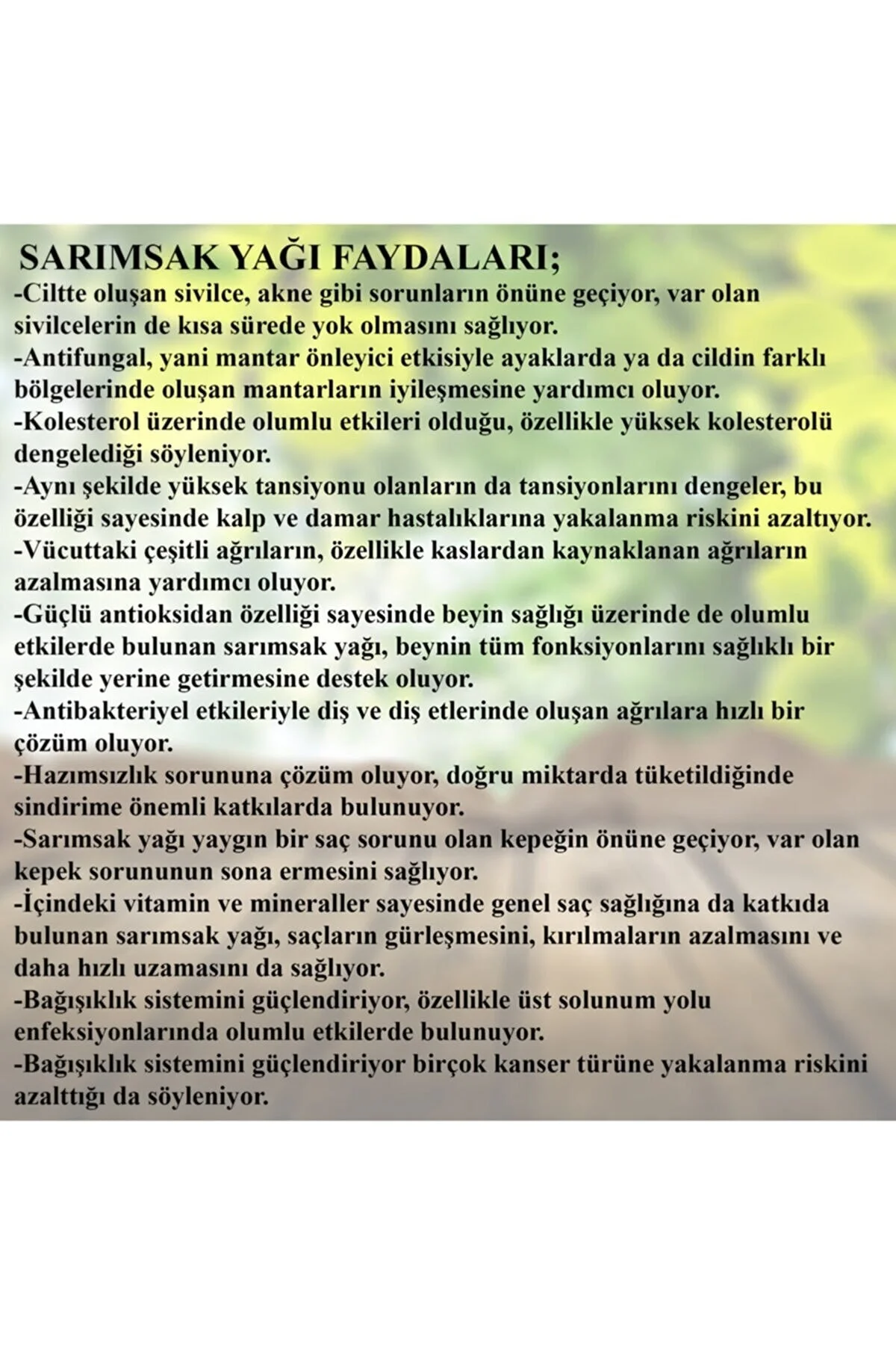 Biorganix Life Sarımsak Yağı 20 ml