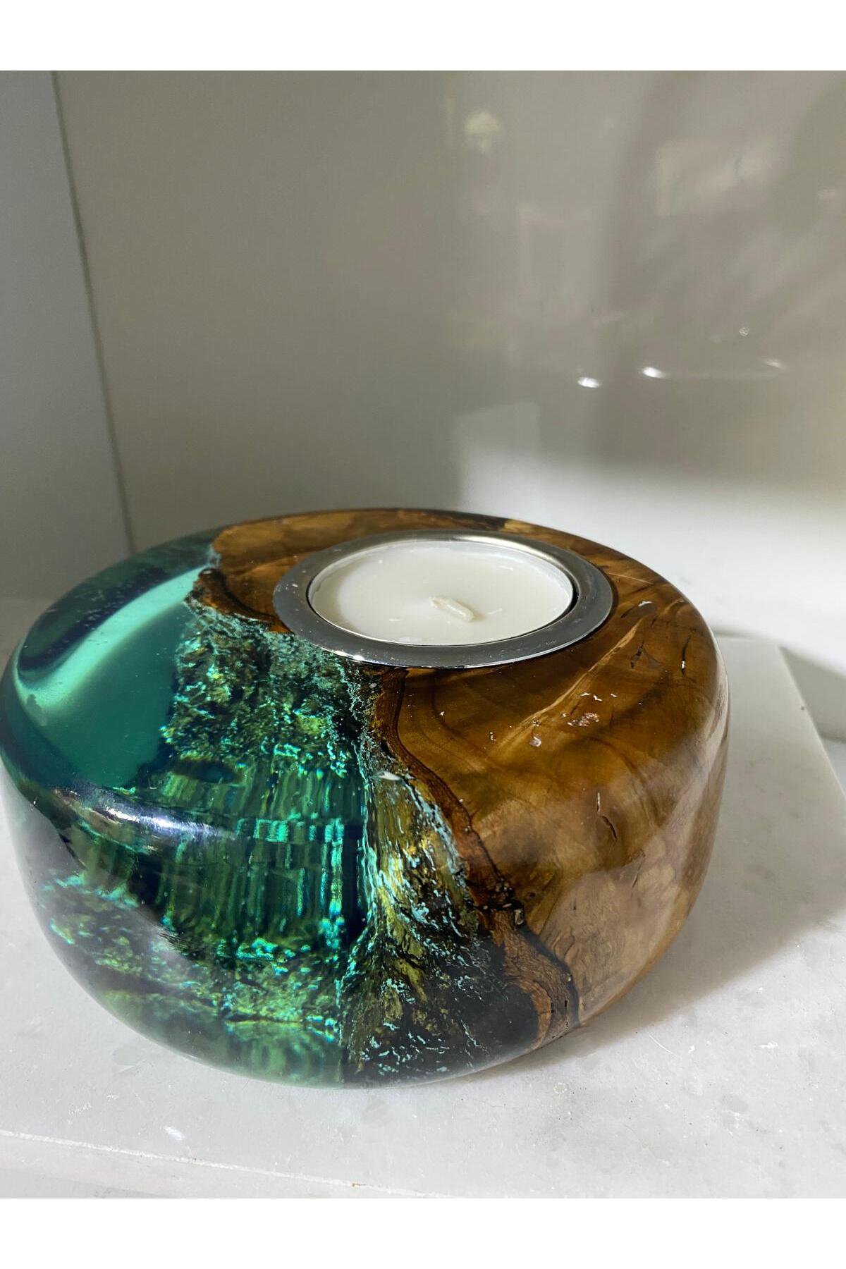 Elif Aksesuar Biosy Zeytin Ağacından Mumluk