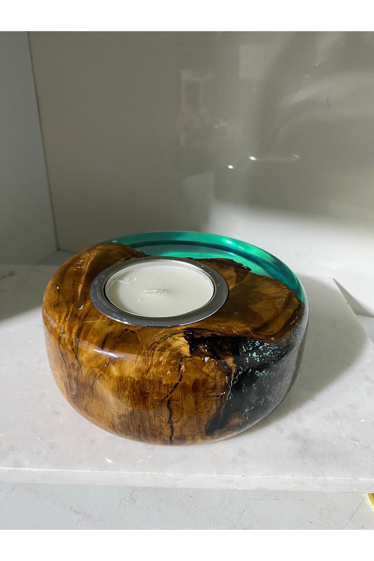 Elif Aksesuar Biosy Zeytin Ağacından Mumluk