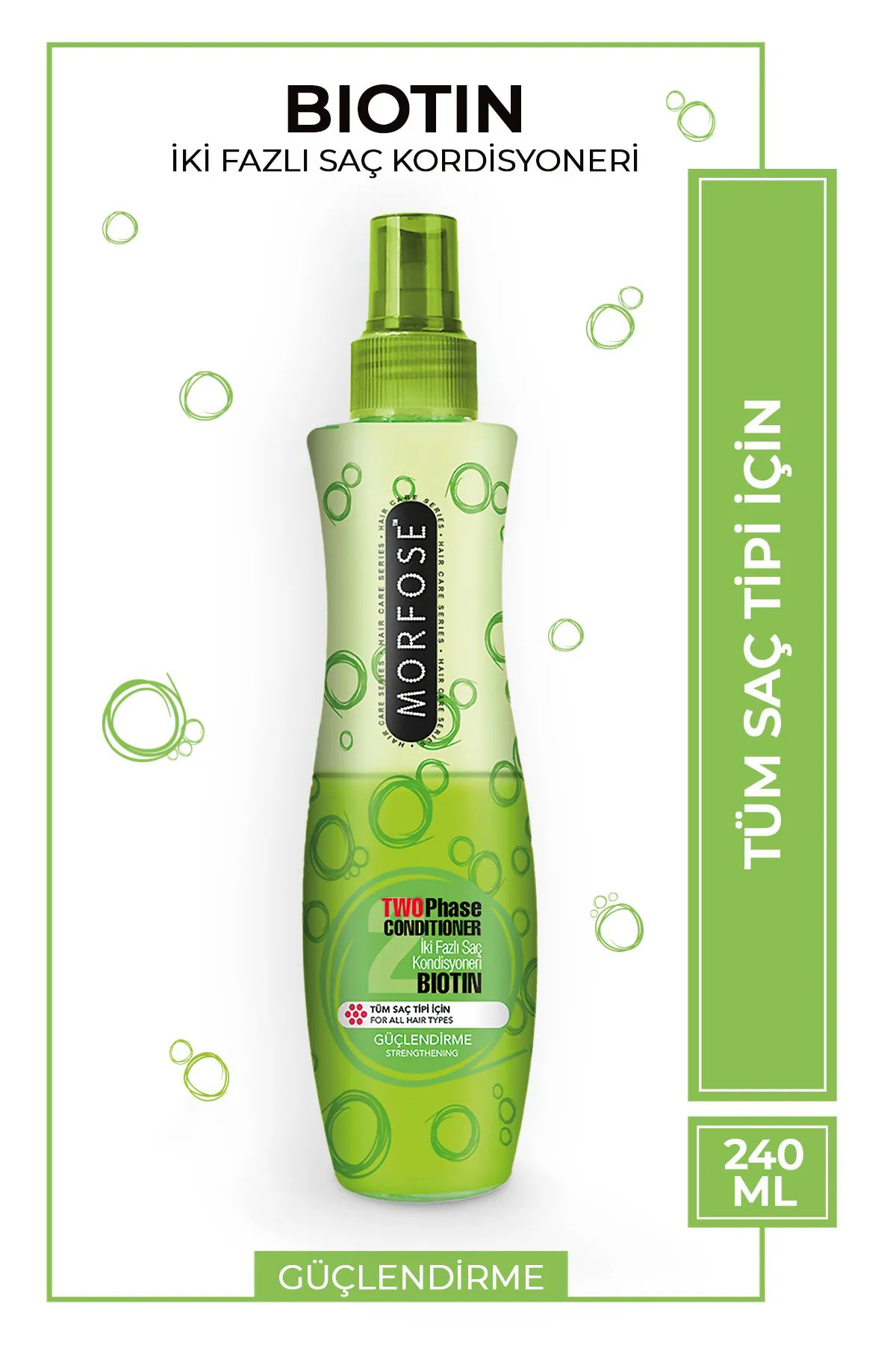 Biotin Çift Fazlı Saç Kondisyoner Fön Suyu 240 ML - mrfs