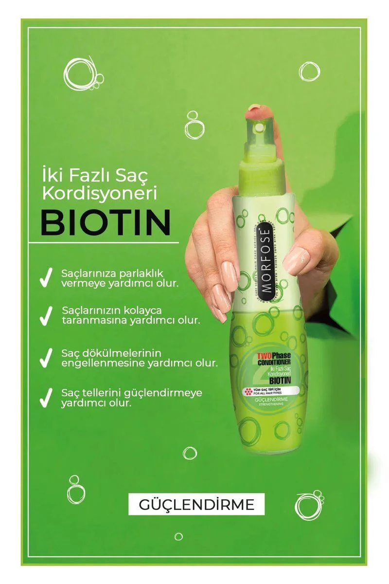 Biotin Çift Fazlı Saç Kondisyoner Fön Suyu 240 ML – Saç Dökülmesine Karşı Güçlendirici Fiyatı, Yorumları ve Özellikleri