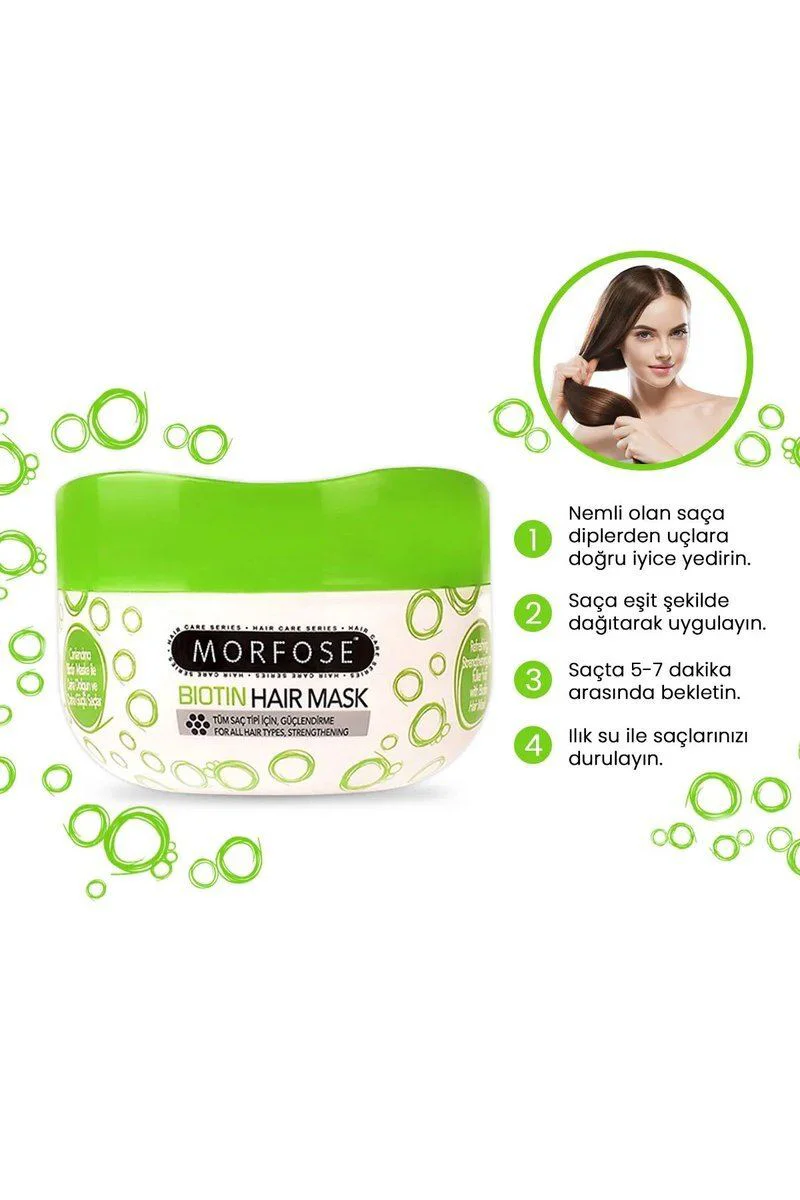 Biotin Saç Maskesi 500 ML - Gür ve Dolgun Saçlar İçin Besleyici Bakım Fiyatı, Yorumları ve Özellikleri